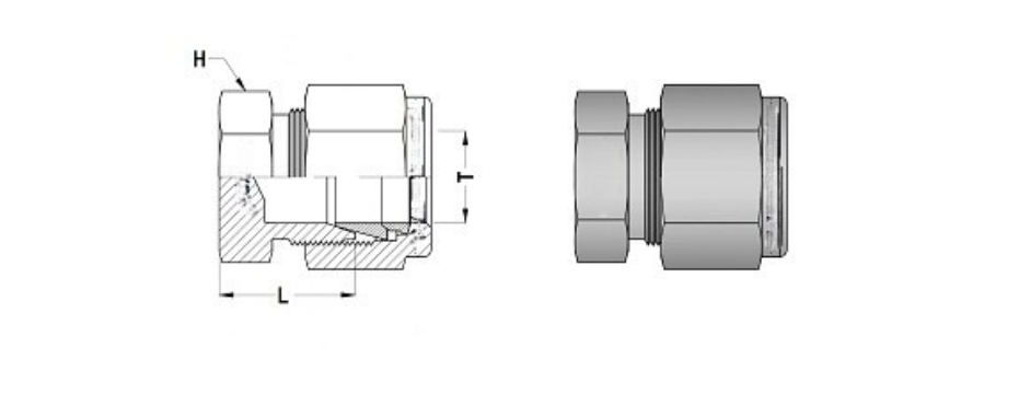 Pipe Gauge 90° Syphon Main View
